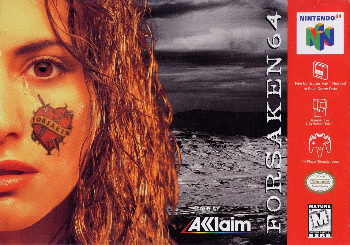 Forsaken 64 box art for Nintendo 64